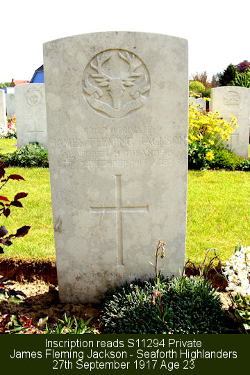 James Jackson Grave Arras