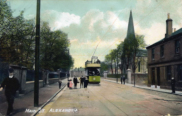 Tram in Main Street Alexandria