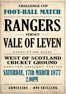 Poster for Scottish Cup Final 1877