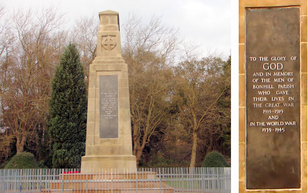 South Side of Christie Park War Memorial